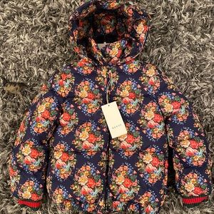 Kids Gucci Floral Coat: Size 10